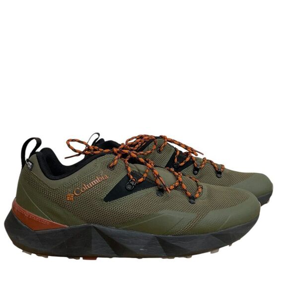 Columbia Facet 60 Low Outdry Waterproof Hiking Shoes Men's Sz 13 Olive Lace Up - Picture 1 of 7